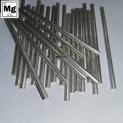 10pcs Magnesium Metals Sticks Rods 99.95% Pure 7mm Dia X 152mm Length