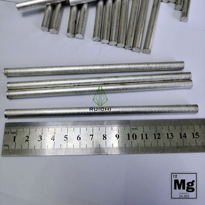 10pcs Magnesium Metals Sticks Rods 99.95% Pure 7mm Dia X 152mm Length