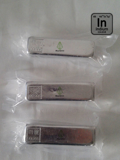 5kg Indium 99.995% Pure Indium Metal Ingot 5000g