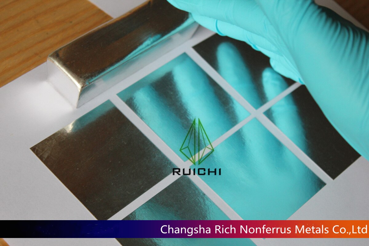 0.2mm Thickness Indium Foil Metal Sheet 99.995% Pure