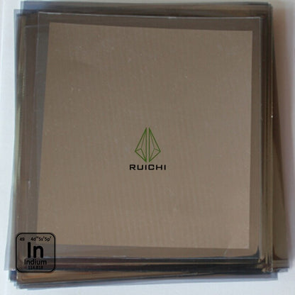 0.5mm Thickness Indium Foil Metal Sheet 99.995% Pure